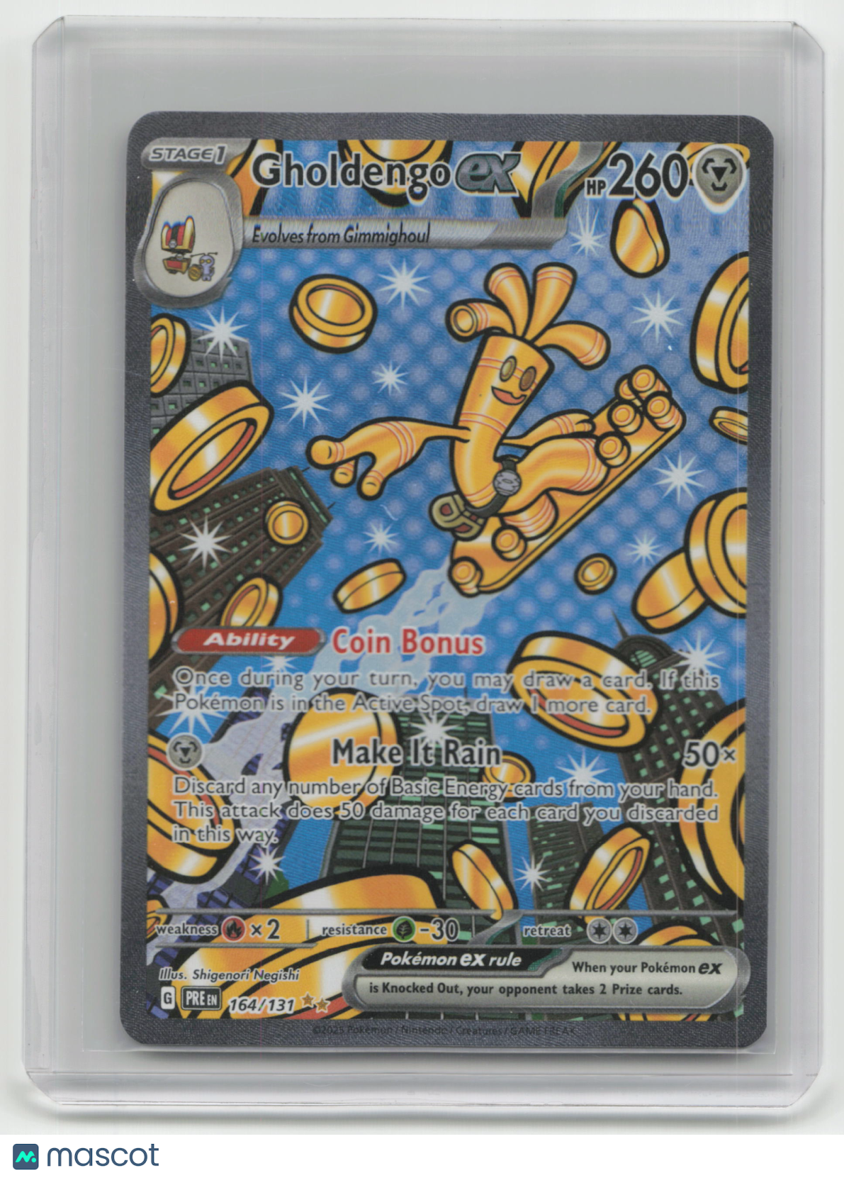 2025 Pokemon TCG Gholdengo EX Prismatic Evolutions #164/131