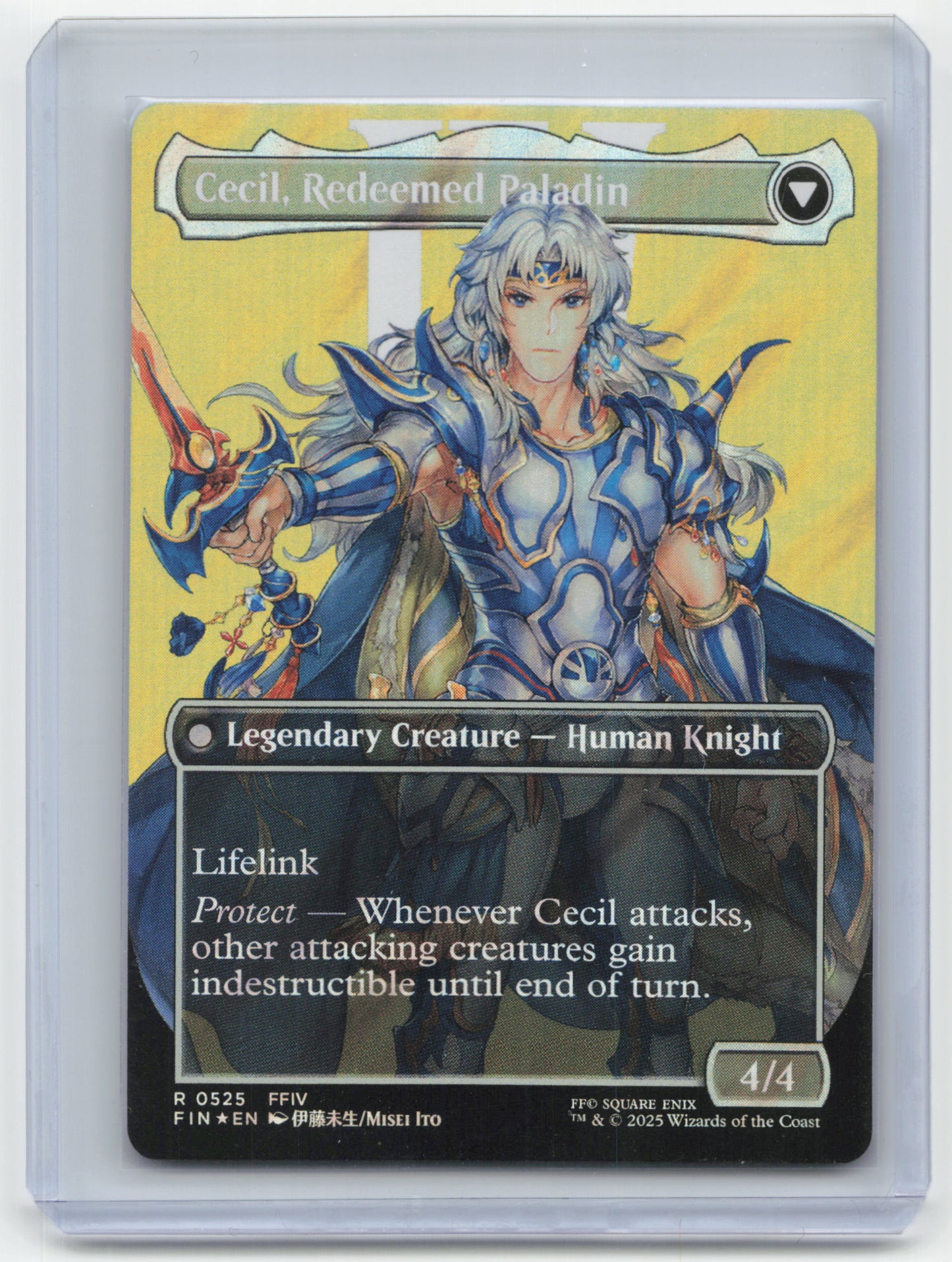2025 Magic: The Gathering Cecil, Dark Knight Final Fantasy #R 0525 Foil - Papa Joey's Collectibles