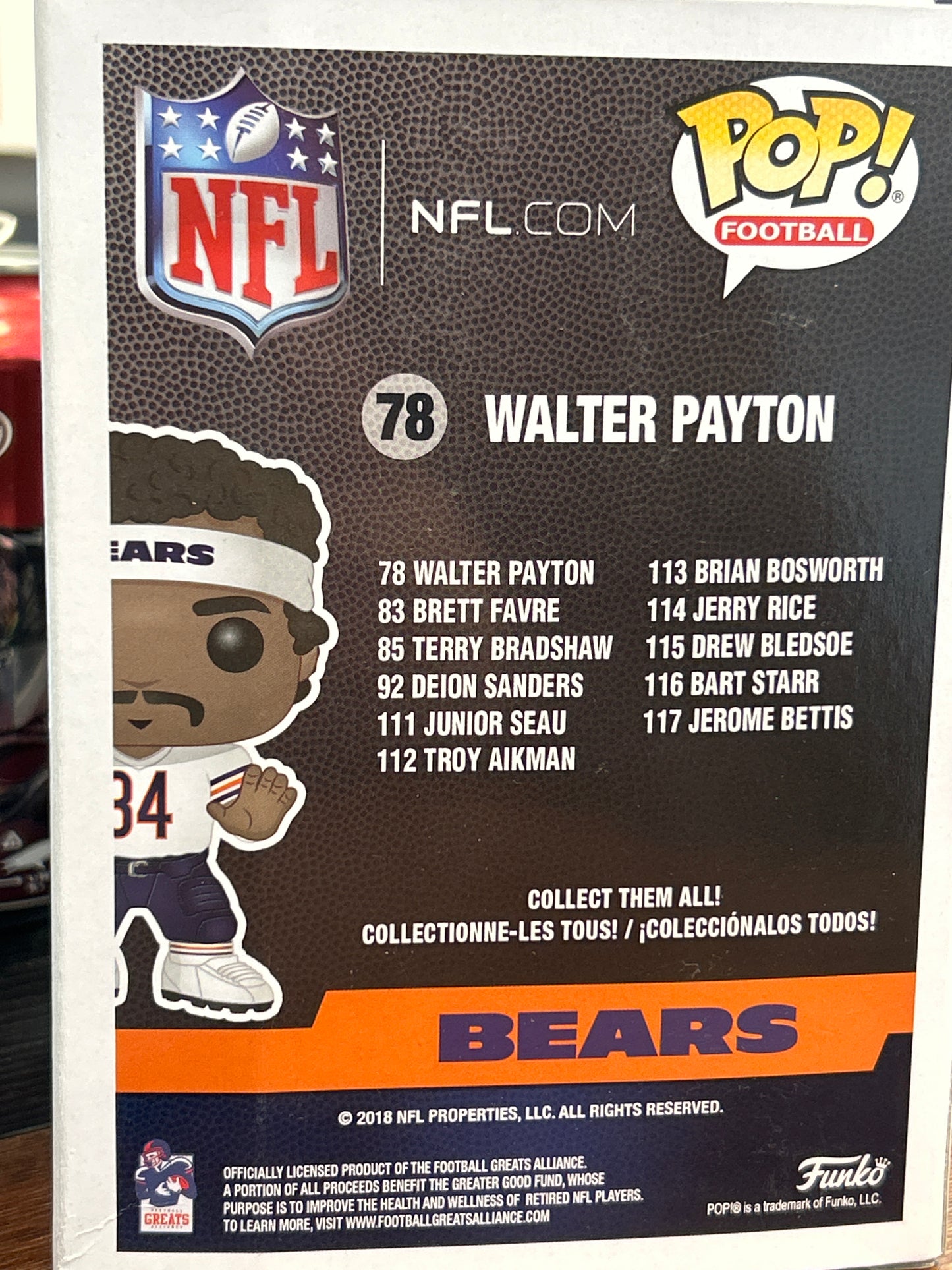 Funko NFL: Bears Walter Payton #78 (Good)