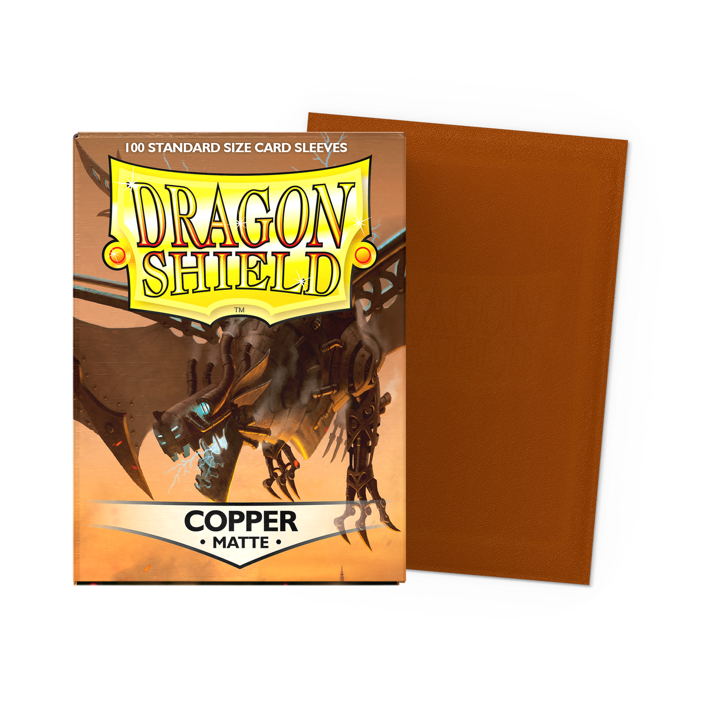 Dragon Shield Standard 20 Pt. Copper Matte Card Sleeves
