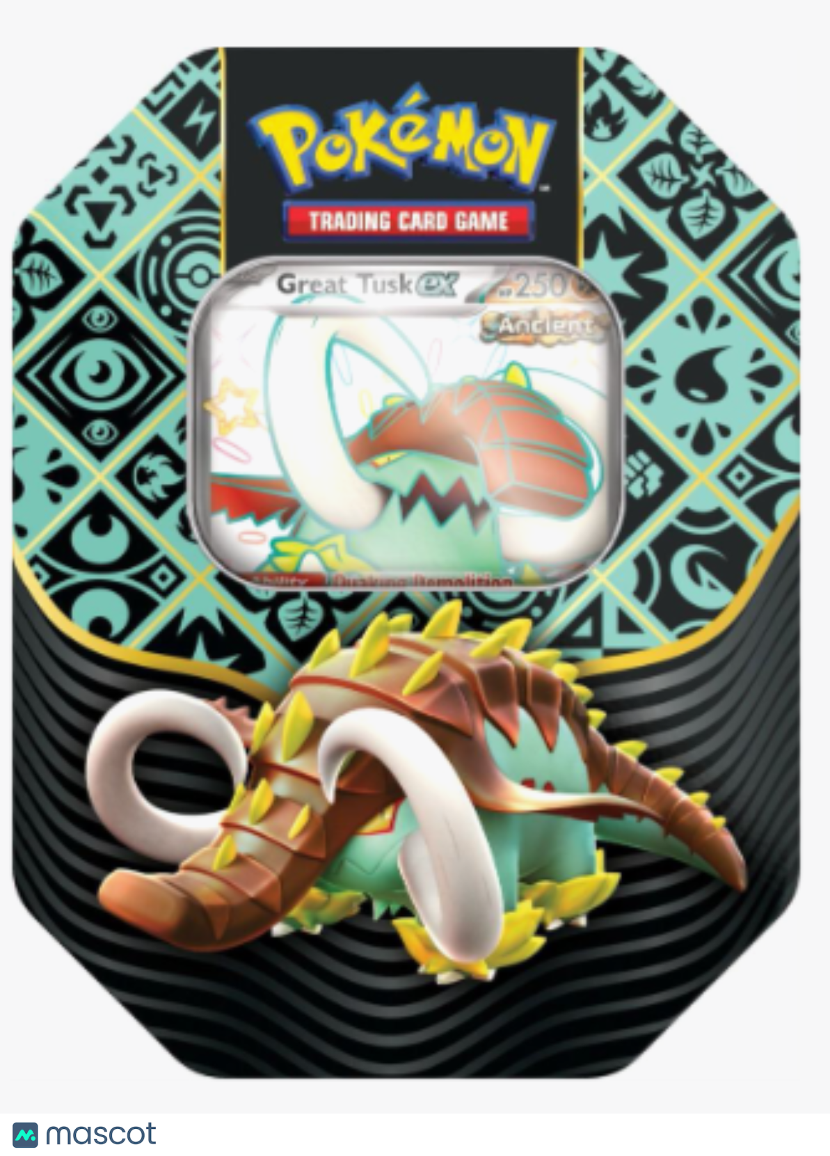 2024 Pokemon Scarlet & Violet Paldean Fates Great Tusk Tin