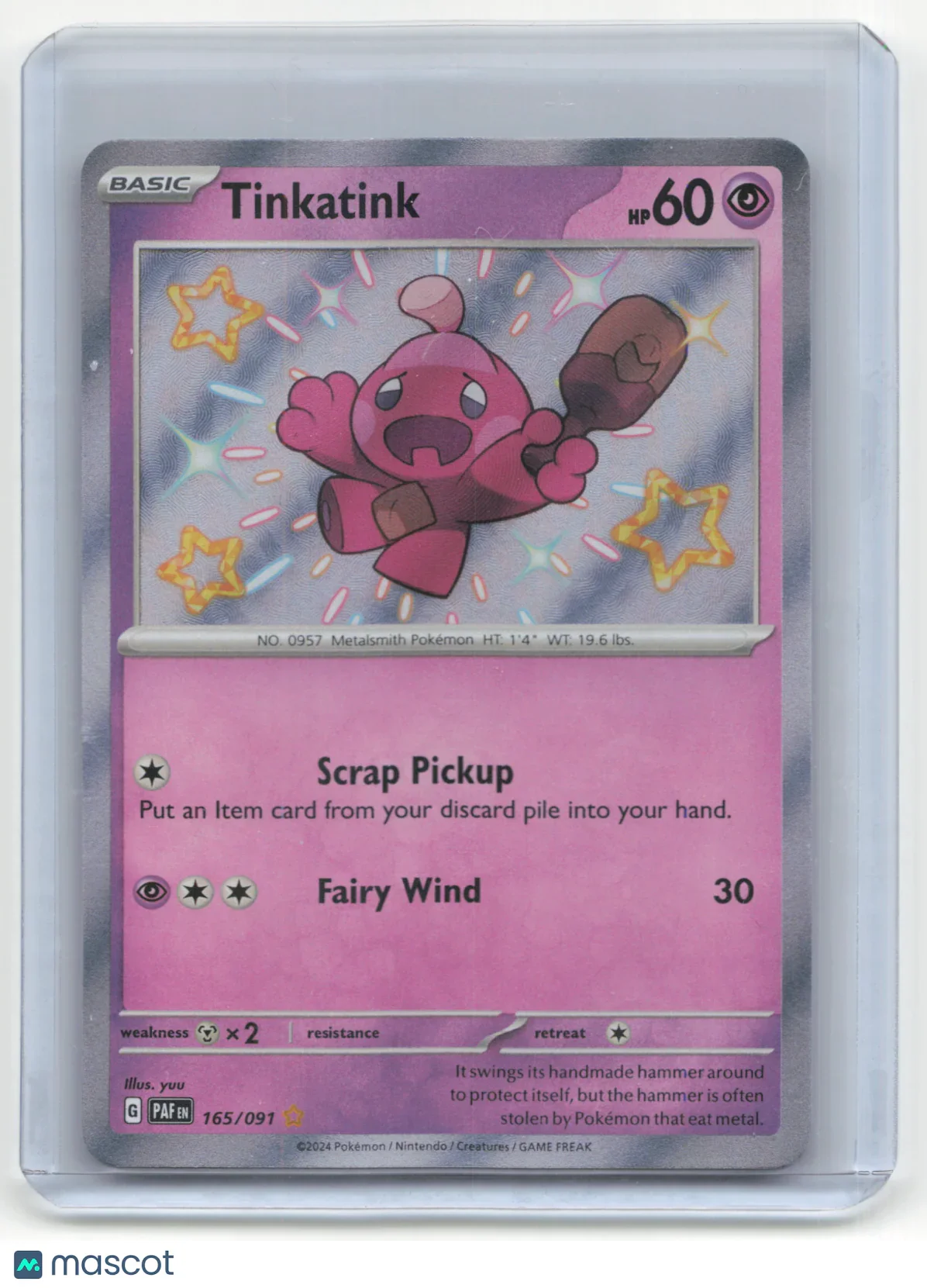2024 Pokemon TCG Tinkatink Paldean Fates #165/091 English - Papa Joey's Collectibles