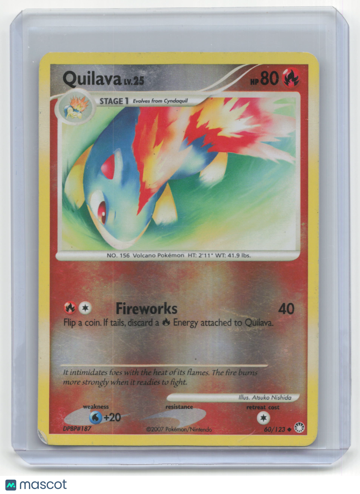2007 Pokemon TCG Quilava Mysterious Treasures #60/123