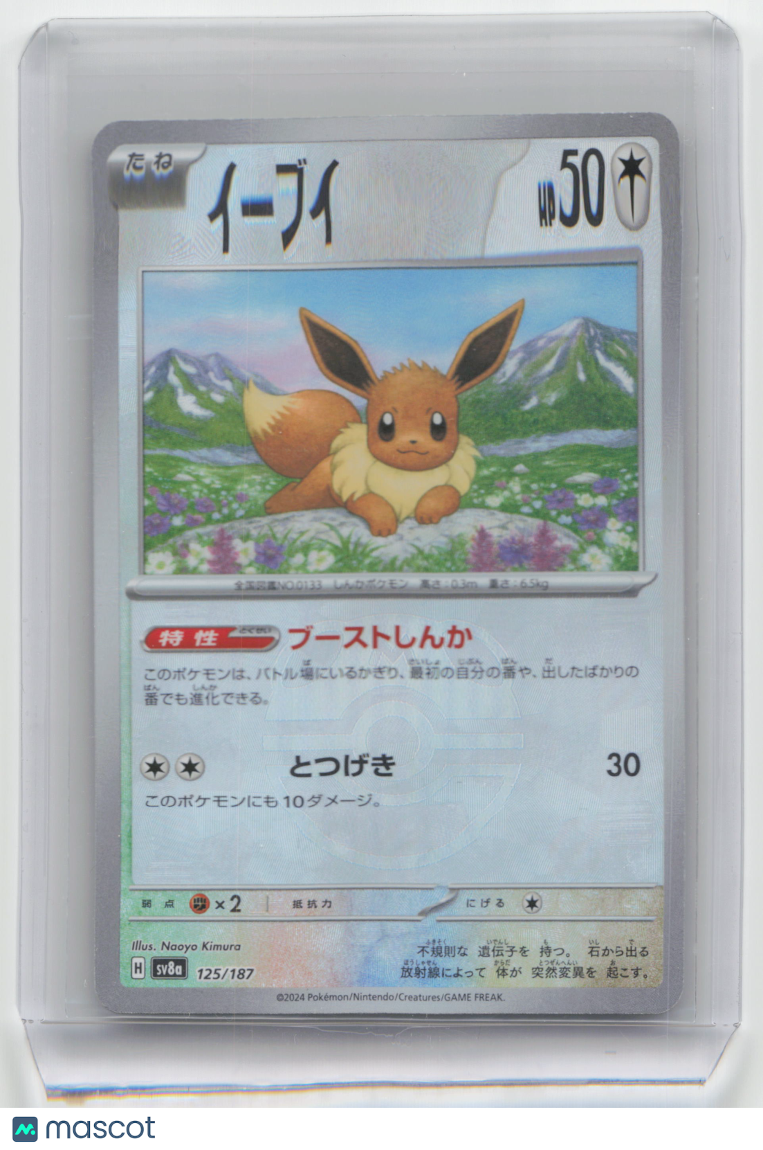 2024 Pokemon TCG Eevee Terastal Fest EX #125/187 Japanese MasterBall Holo