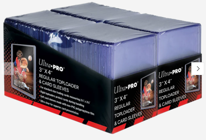 Ultra PRO 35 Pt. Pt. Clear 3" x 4" Regular Toploader & Card Sleeves 200 ct.