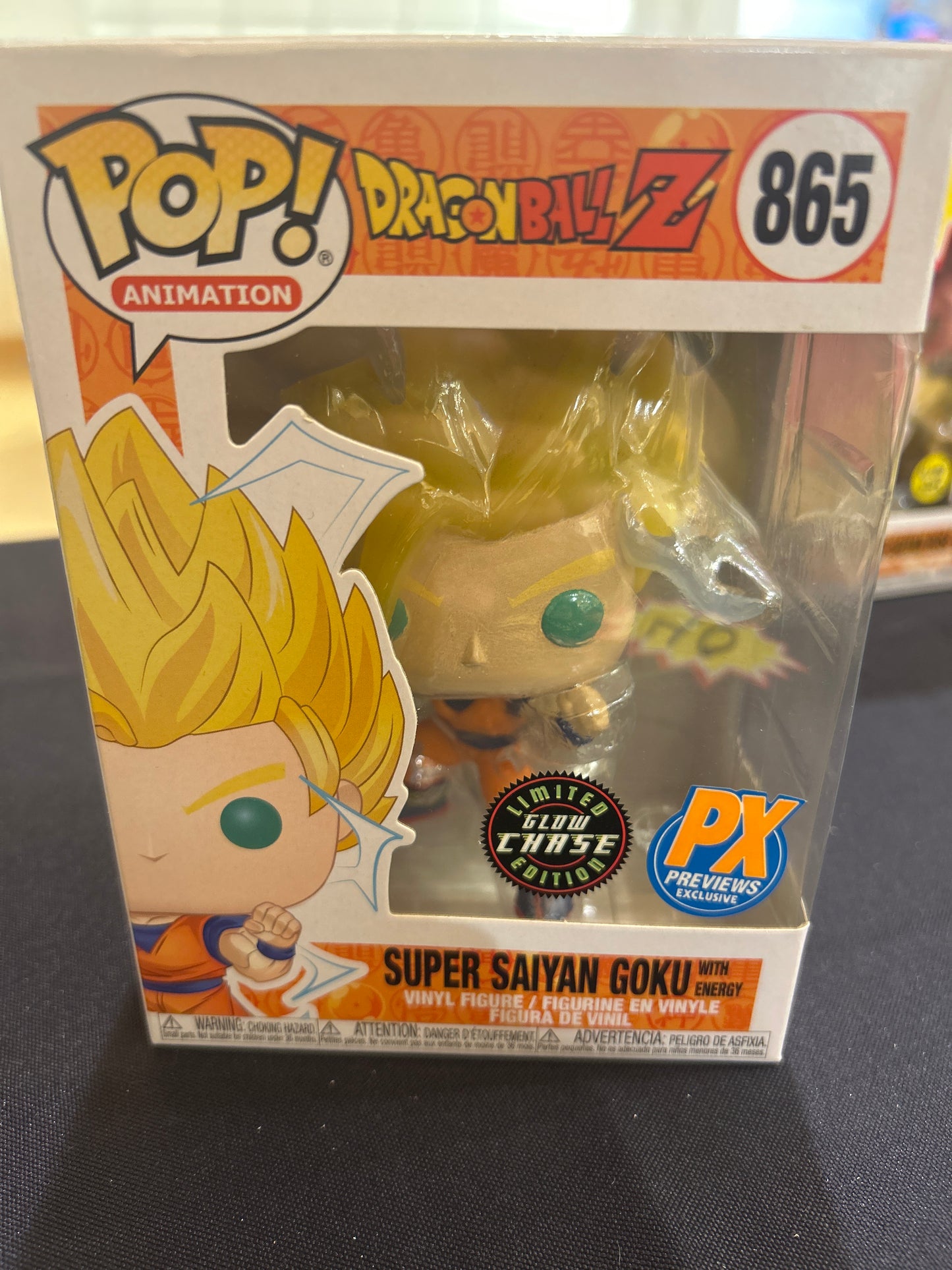 POP! Animation Dragon Ball Z 865 Super Saiyan Goku/Energy PX Previews Exclusive