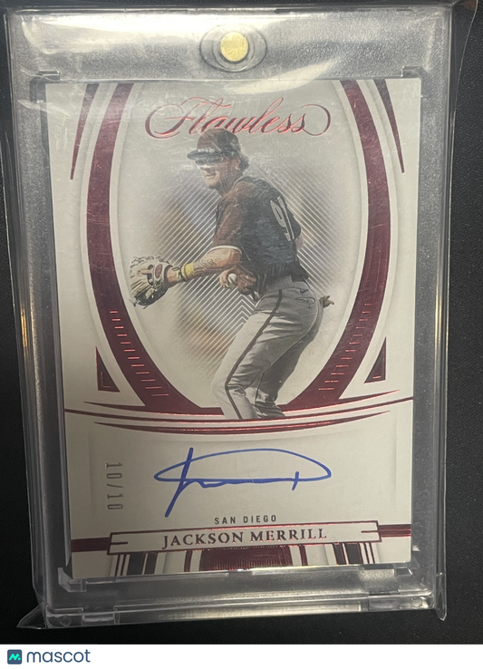 2022 Panini Flawless Baseball Jackson Merrill Autograph 10/10 #FLA-JM