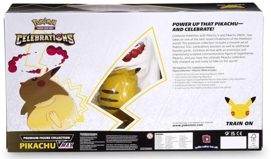 2021 Pokemon Sword & Shield Pikachu VMAX Premium Figure Collection Box