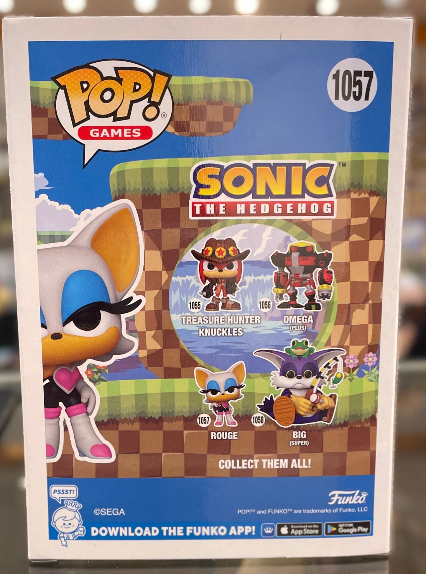 Funko Sonic the Hedgehog Rouge #1057 # Very Good *Signed by Karen Strassman*