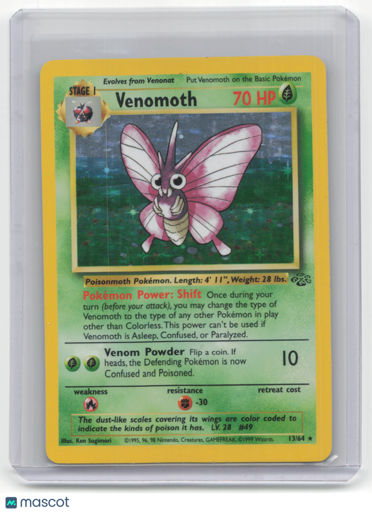 Pokemon TCG Venomoth 1999 Pokemon Jungle #13/64