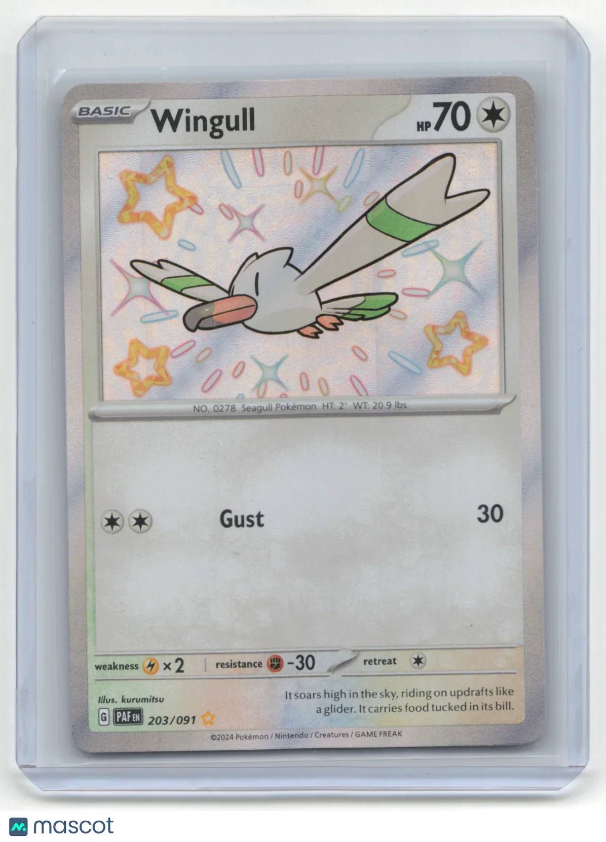 2020 Pokemon TCG Wingull paldean fates #203/091 - Papa Joey's Collectibles