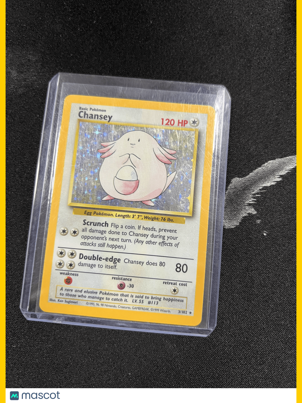 1995 Pokemon Chansey #3/102 Masterpieces