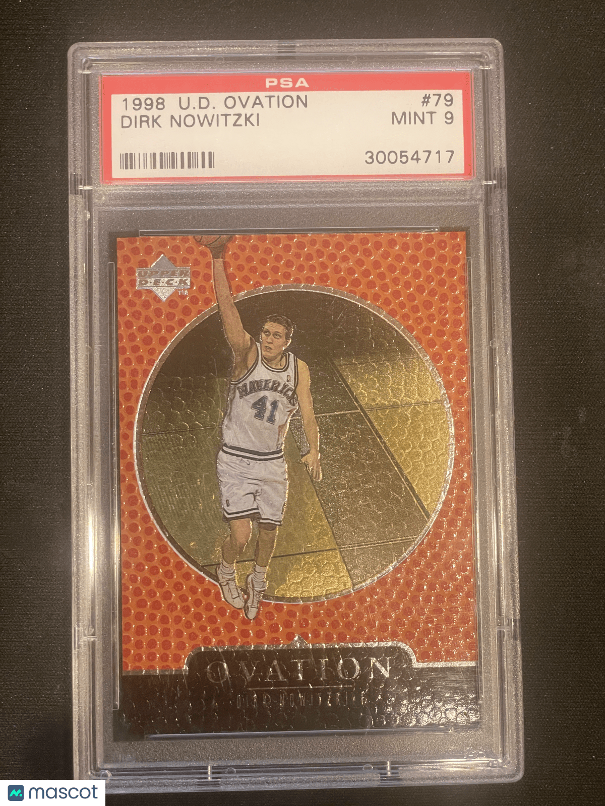1998 Upper Deck Ovation Basketball Dirk Nowitzki #79 PSA 9