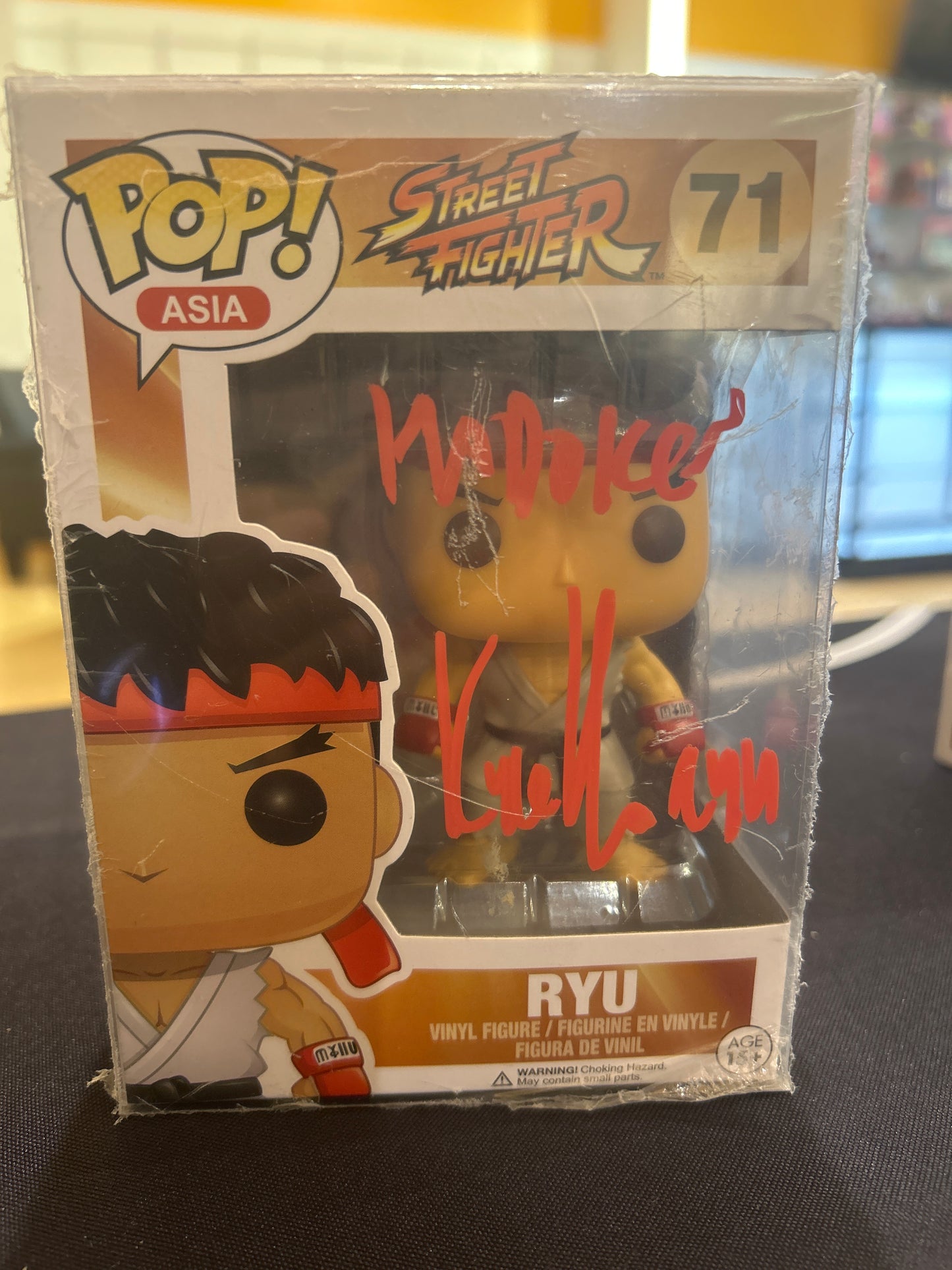 POP! ASIA Street Fighter 71 RYU AUTOGRAPH