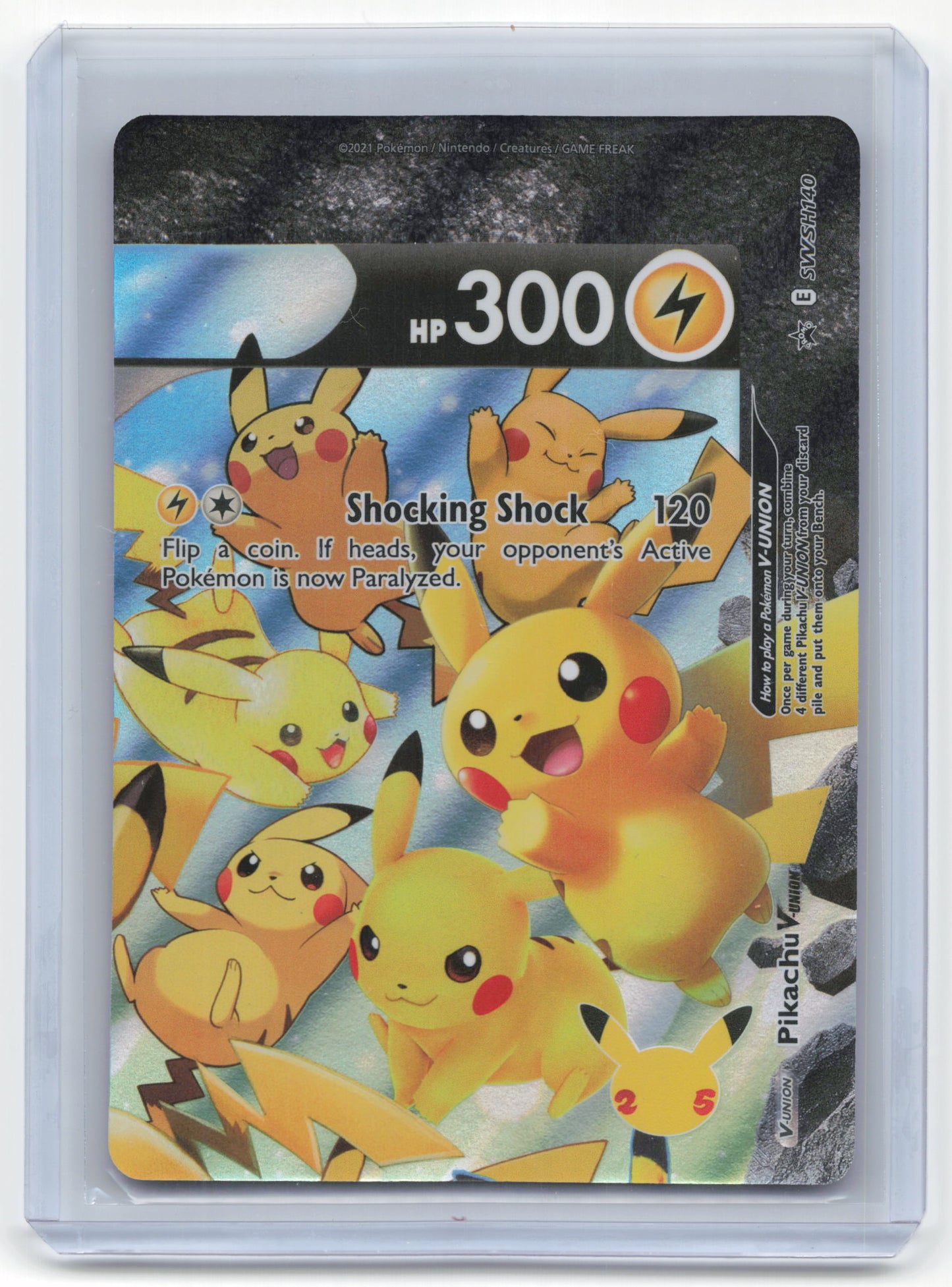 2021 Pokemon Pikachu V-Union SWSH Black Star Promos #SWSH139 (Full Set)