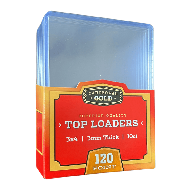 Carboard Gold Standard 120 Pt. Clear 3" x 4" Toploader 10 ct.