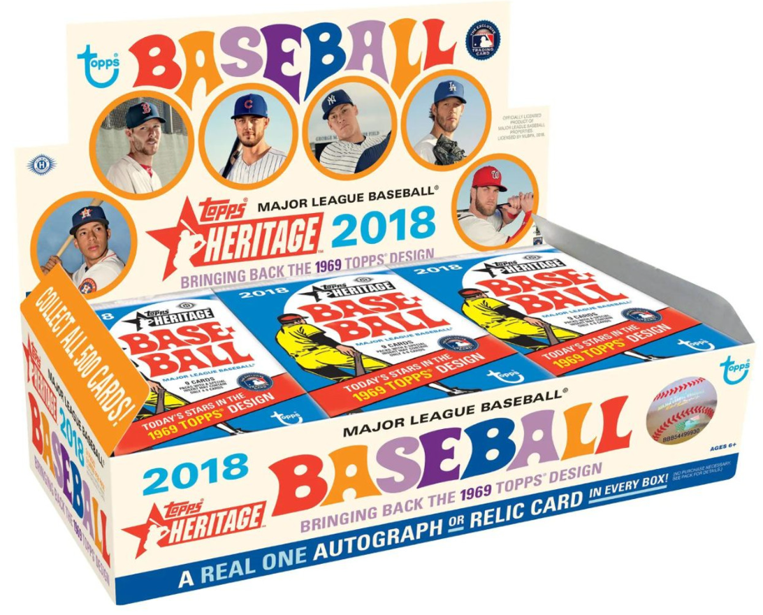 2018 Topps Heritage Baseball Sealed Hobby Box