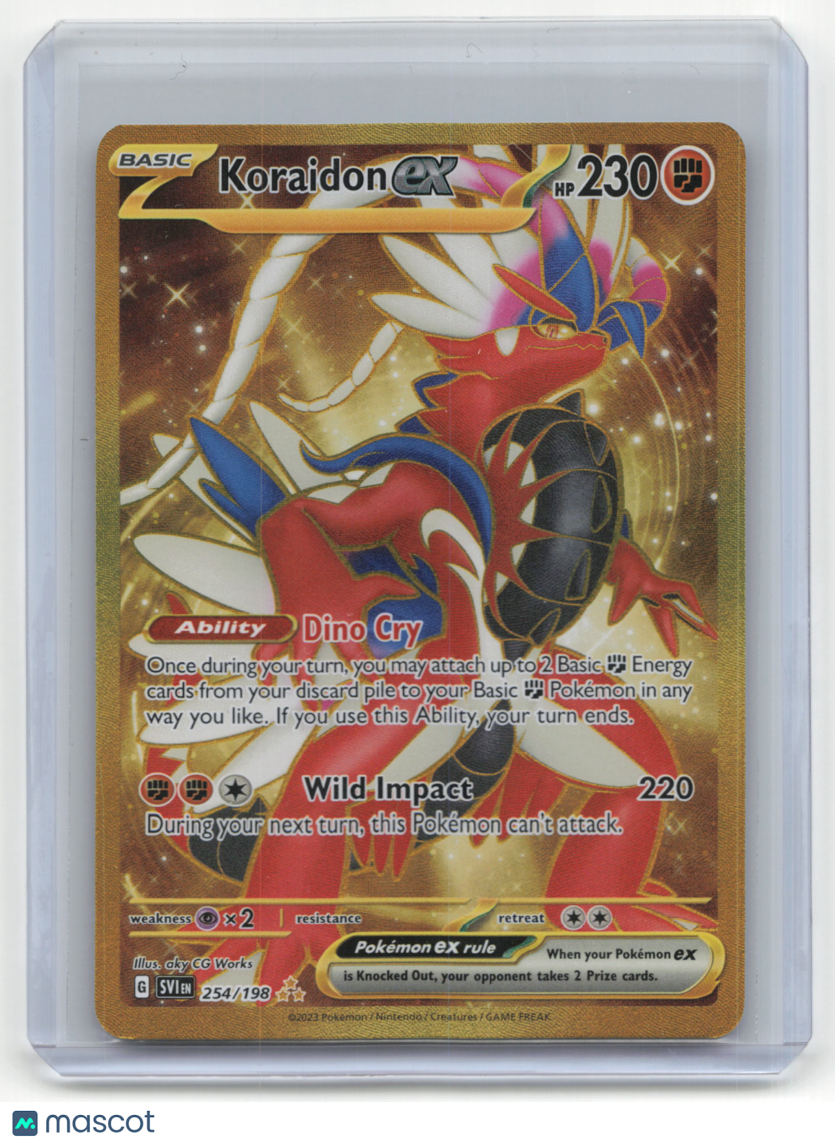 2023 Pokemon TCG Koraidon EX Scarlet & Violet #254/198