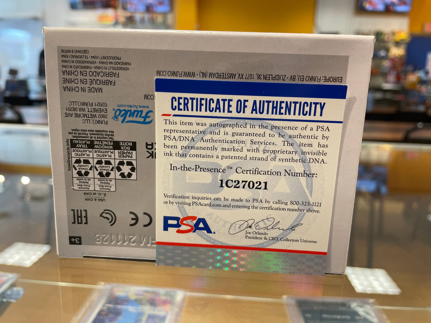 Funko MHA Hisoka #652(VG) Hot Topic Excl., Diamond KEITH SILVERSTEIN Auto PSA