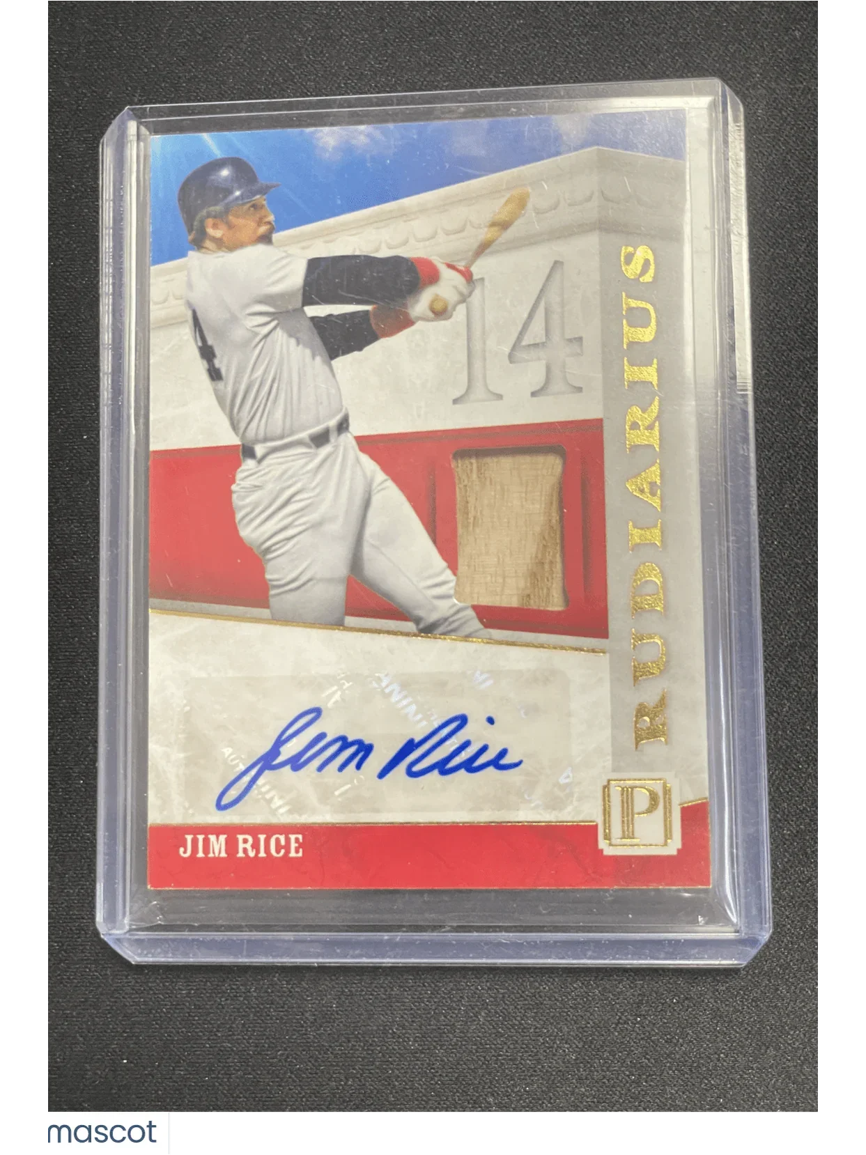 2016 Pantheon Baseball Jim Rice Autograph Relic /25 - Papa Joey's Collectibles