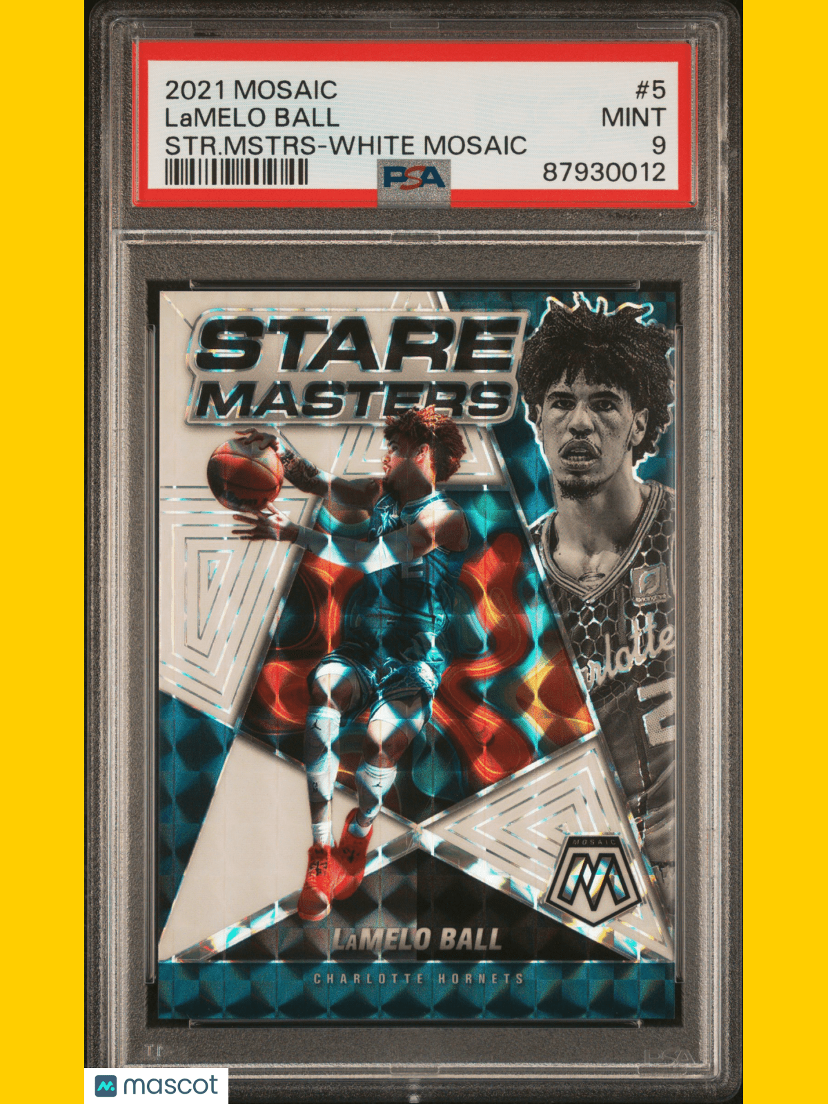 2021 Panini Mosaic Stare Masters Lamelo Ball #5 PSA 9