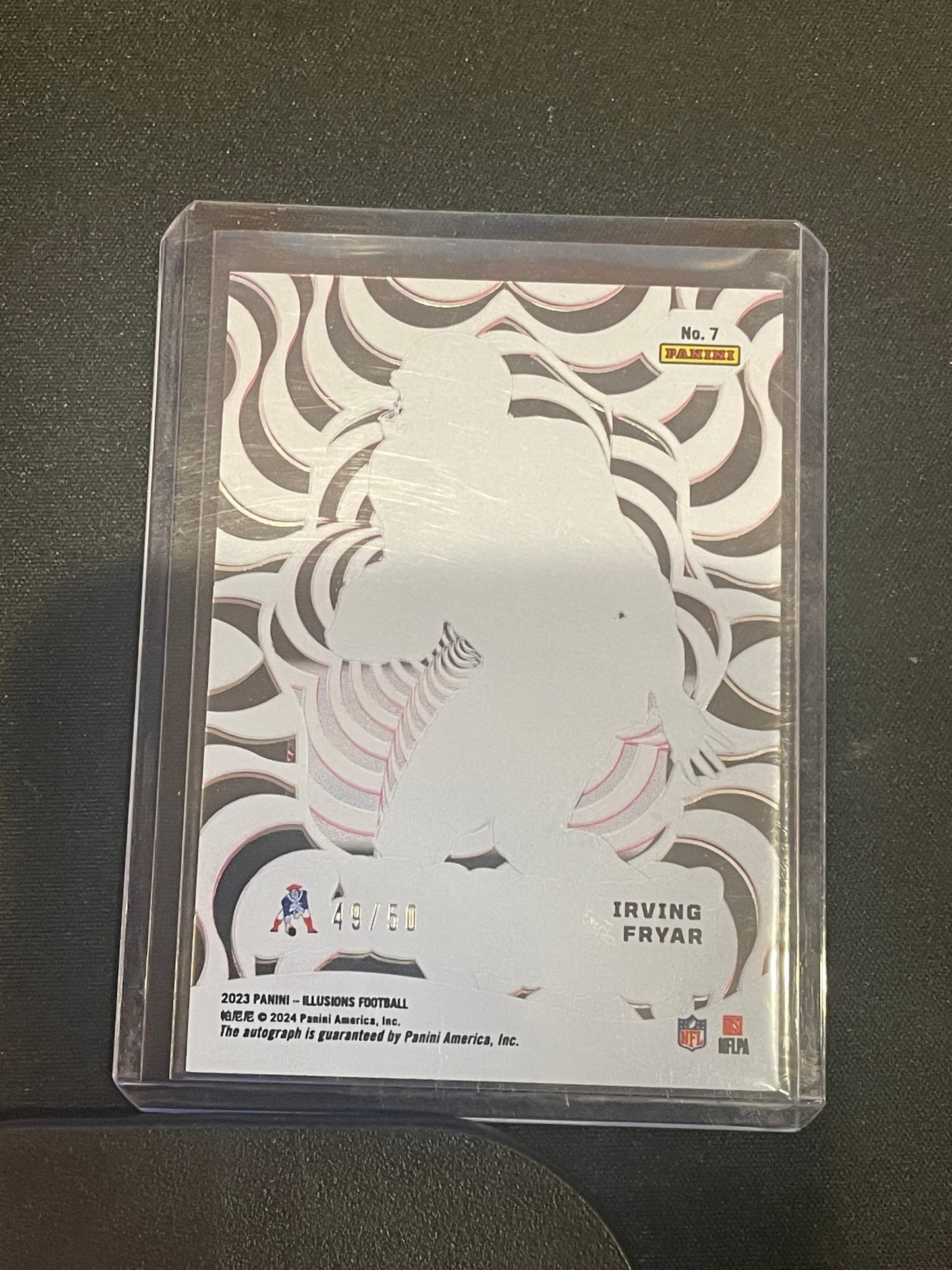 2023 Panini Illusions Football Irving Fryar Autograph Acetate Funkadelic /50 #7