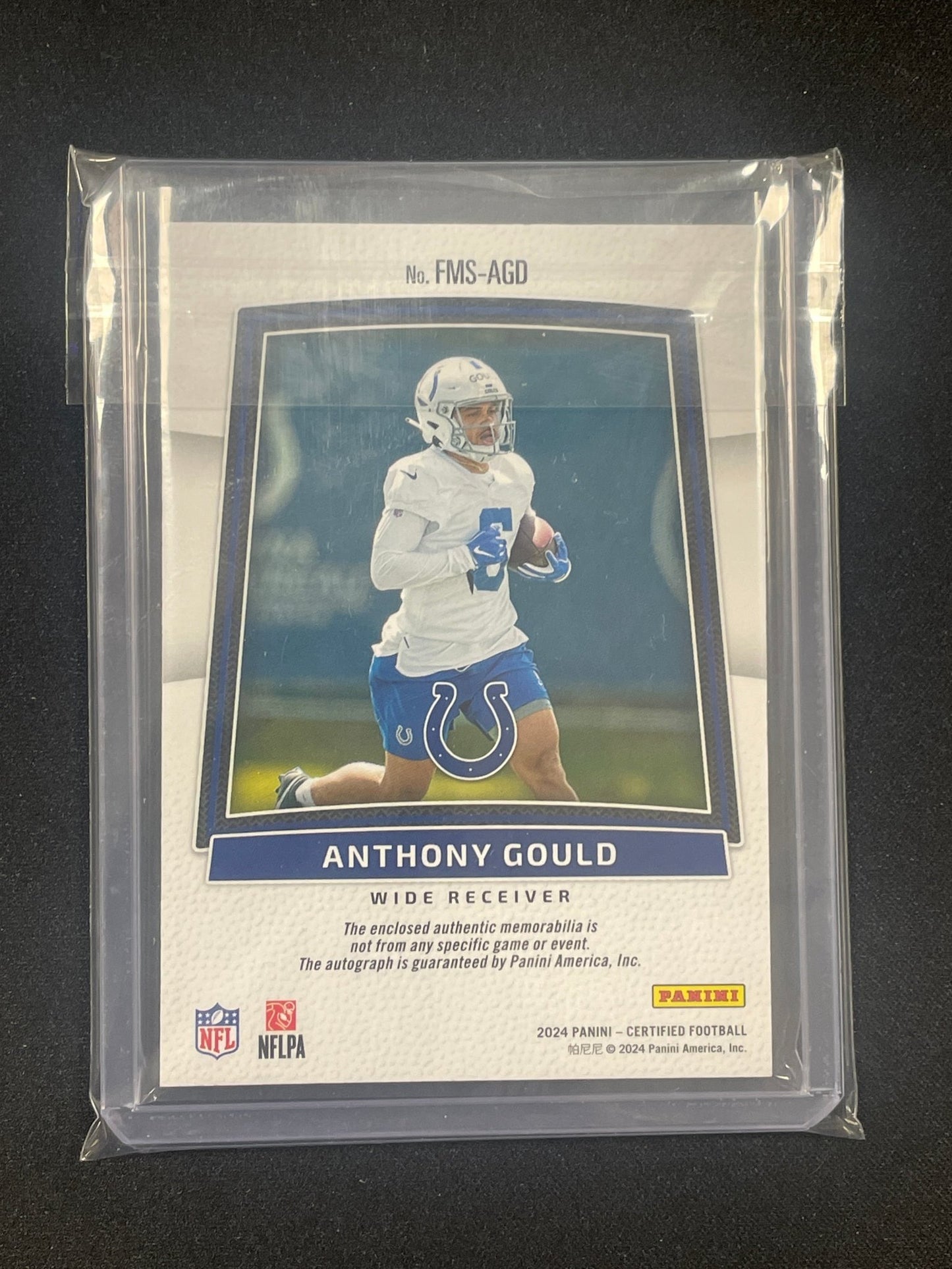 2024 Certified Football Anthony Gould Autograph Relic /199 #FMS-AGD