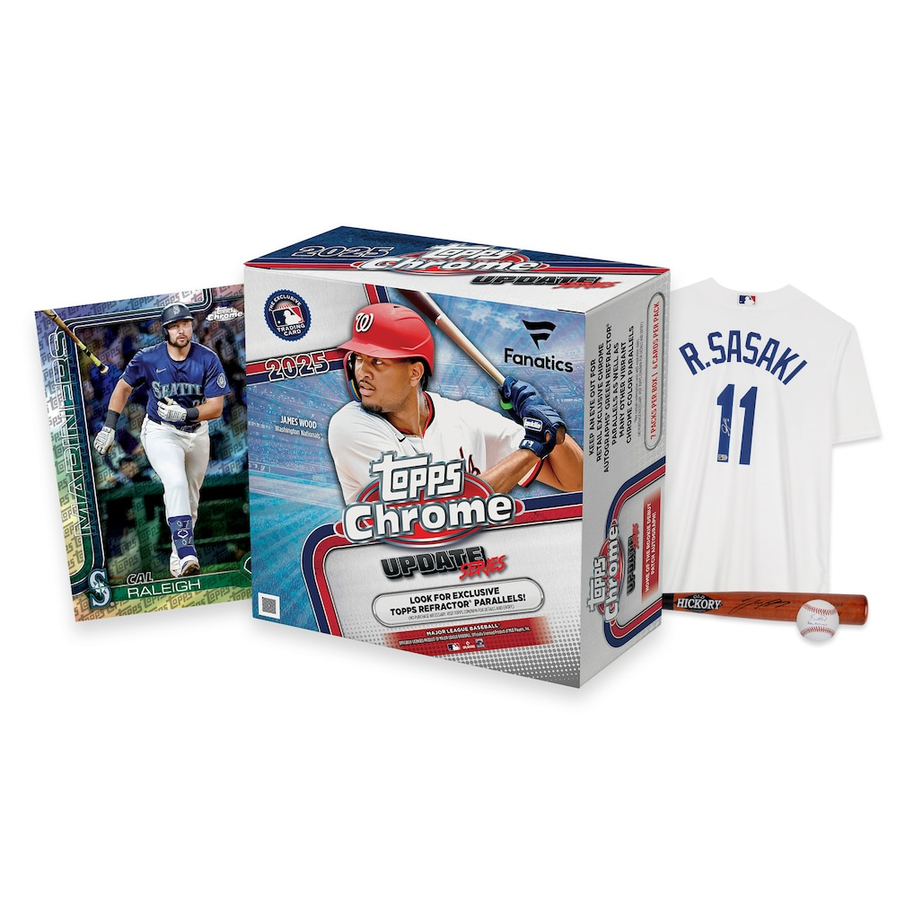 2025 Topps Chrome Baseball Update Series - Mega Box - Fanatics
