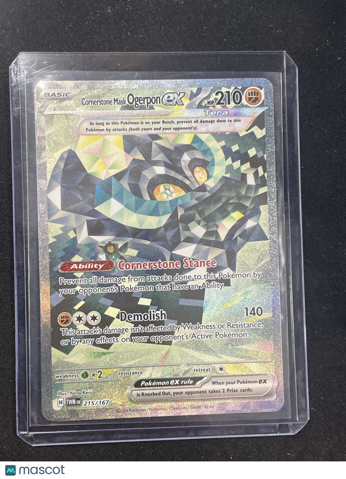 2024 Pokémon TCG Cornerstone Mask Ogerpon #215/167 - Papa Joey's Collectibles