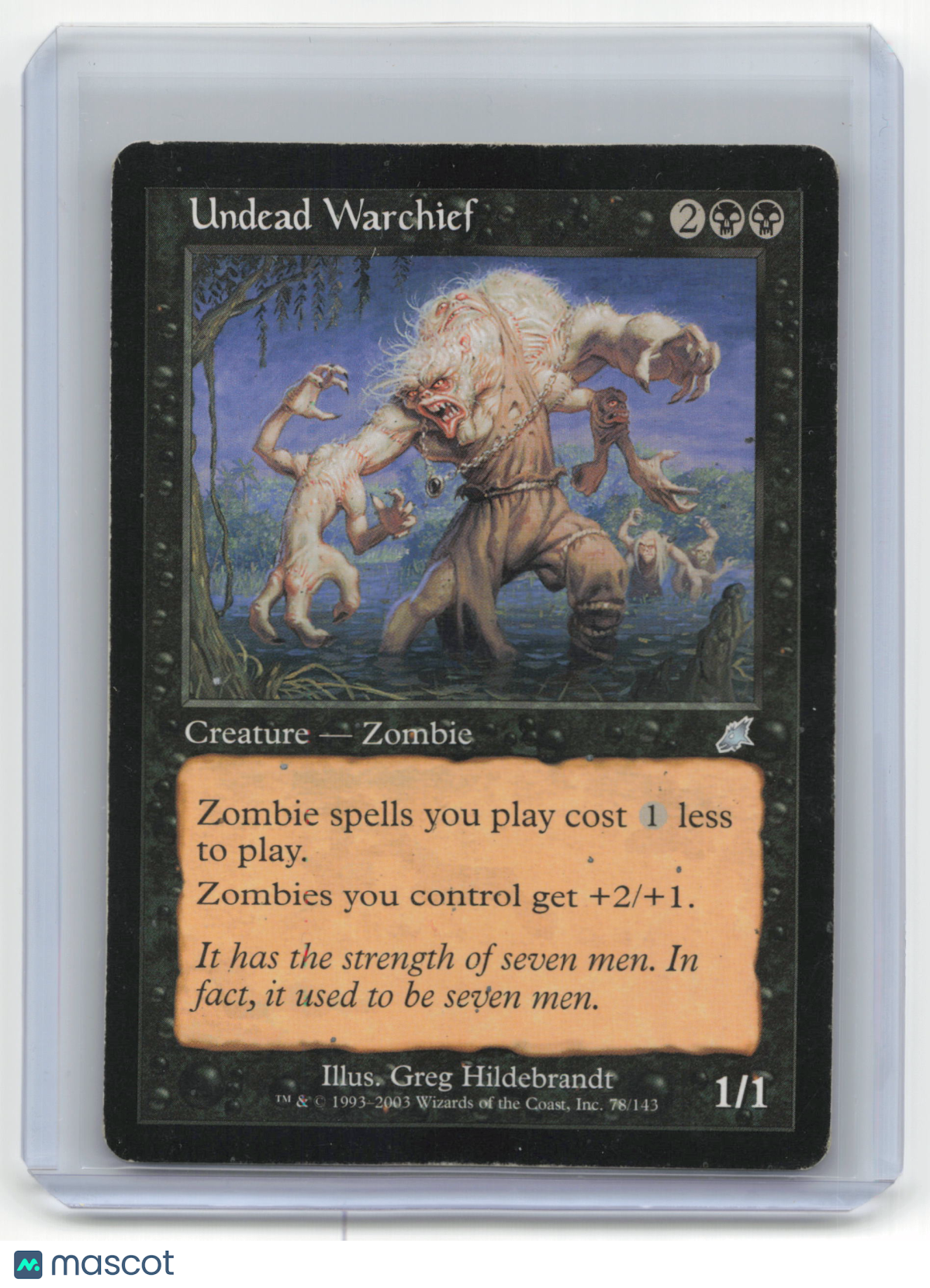 2003 Magic: The Gathering Undead Warchief Scourge #78/143 Heavily Played