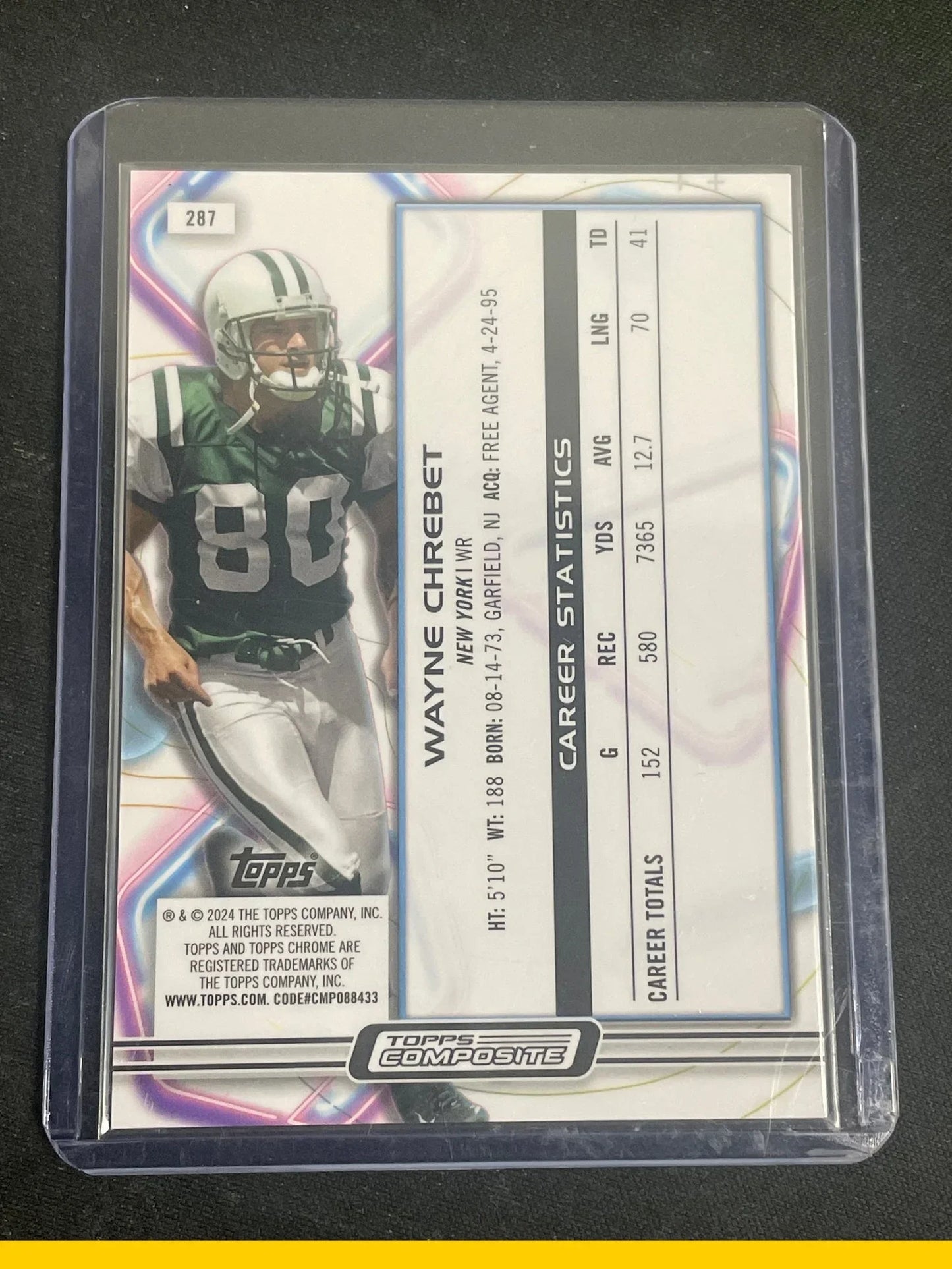 Topps Chrome Football Wayne Chrebet 4/5 #175 - Papa Joey's Collectibles