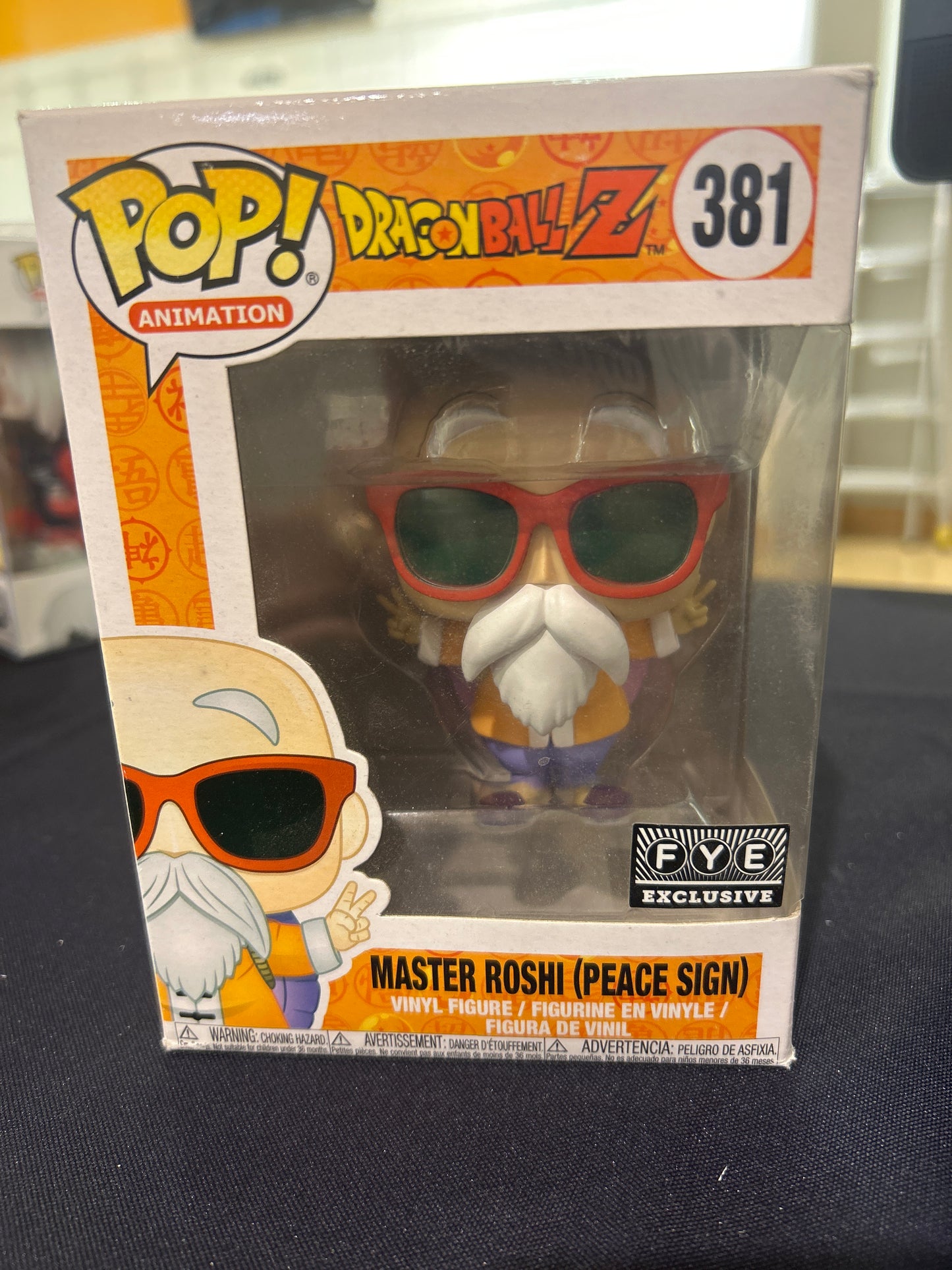 POP! ANIMATION DRAGON BALL Z 381 MASTER ROSHI (PEACE SIGN) EXCLUSIVE