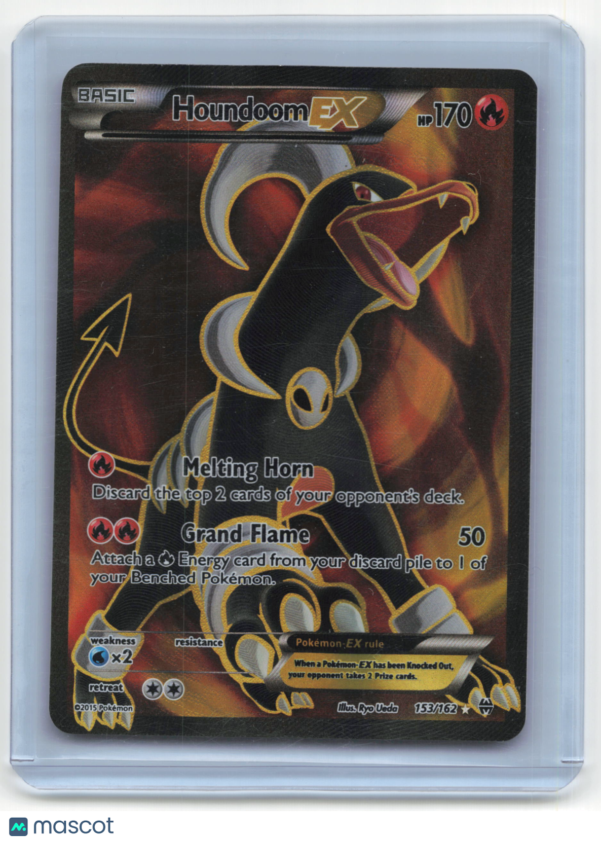 2015 Pokemon TCG Houndoom EX Breakthrough #153/162 Mod Played