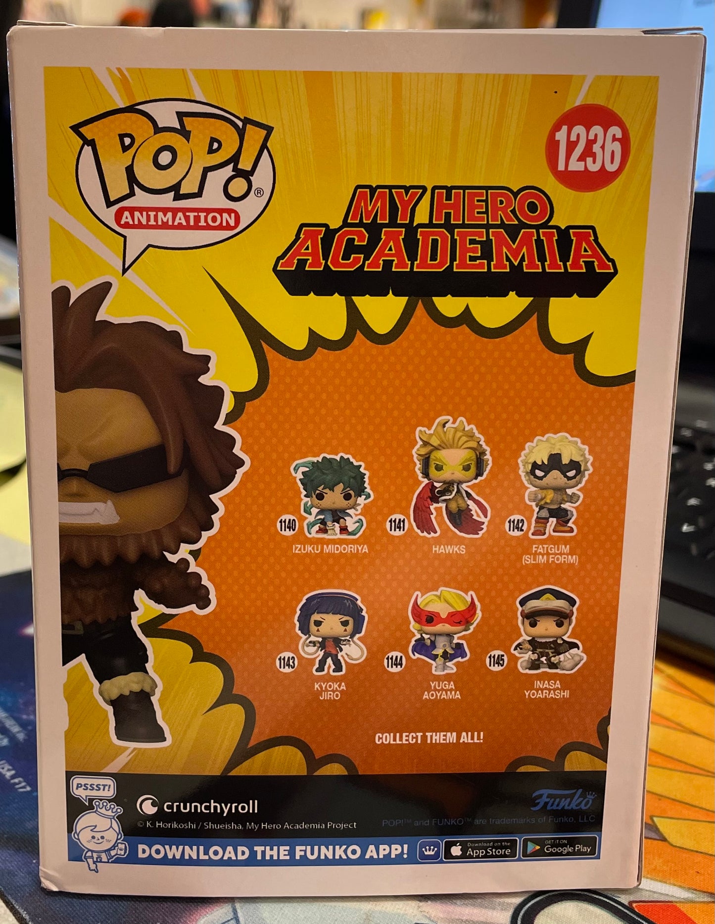 Funko MHA Jurota Shishida #1236 Flocked Hot Topic Class 1 B Exclusive