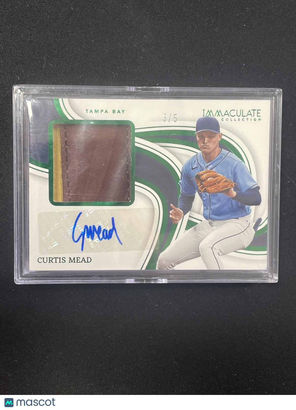 2023 Immaculate Panini Baseball Curtis Mead Autograph Relic /5