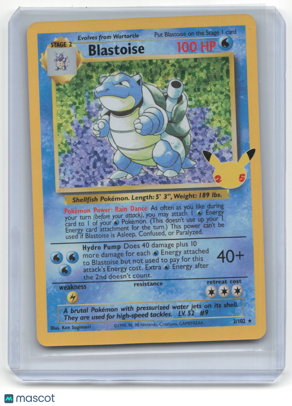 2021 Pokemon TCG Blastoise Celebrations #2/102