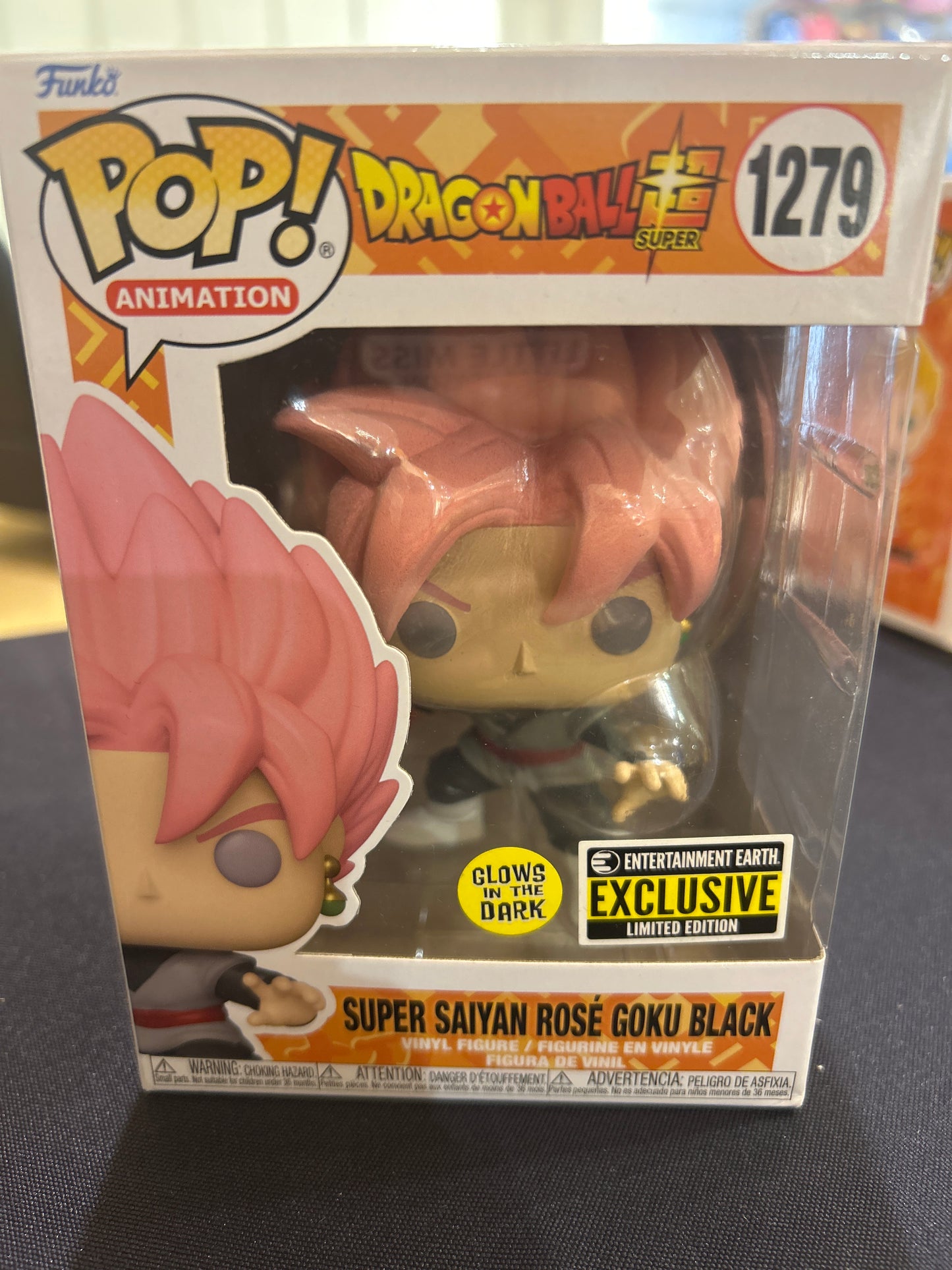 POP! animation Dragon Ball Z Super 1279 Super Saiyan Rose Goku Black Entertainment Earth Limited Edition