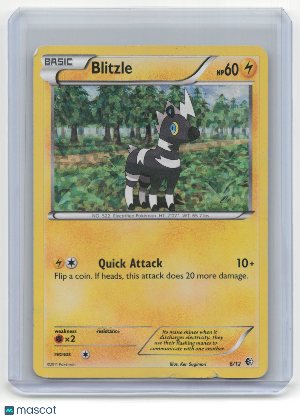 2011 Pokemon Blitzle McDonalds #6/12 Promo