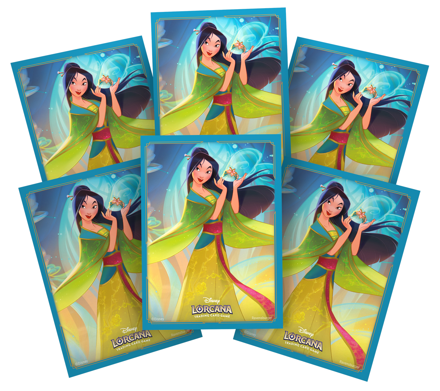 Lorcana Standard 20 Pt. (Mulan, With Comb) Card Sleeves 65 Ct - Papa Joey's Collectibles