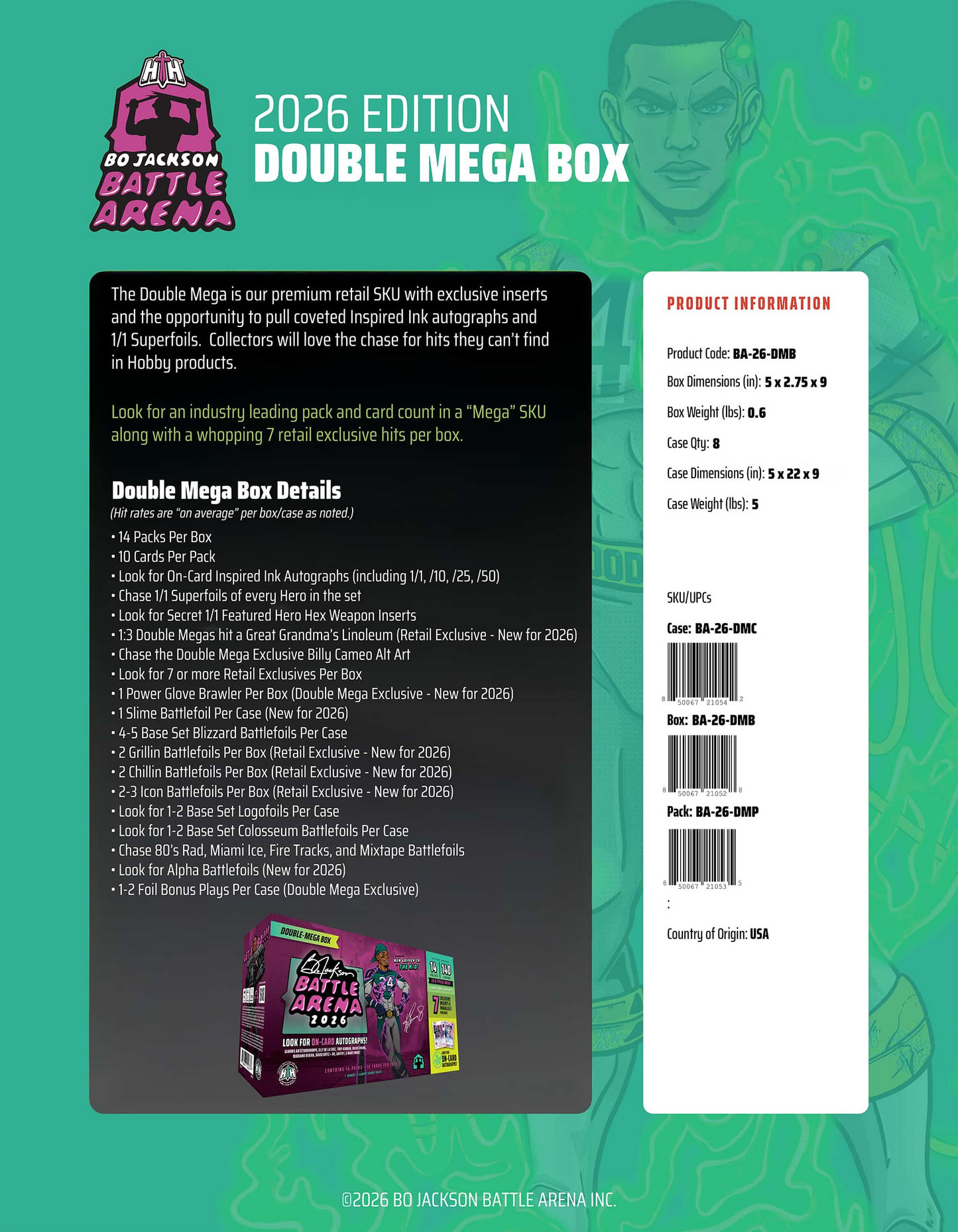 2026 Bo Jackson Battle Arena "The Griffey Set" Double-Mega Box