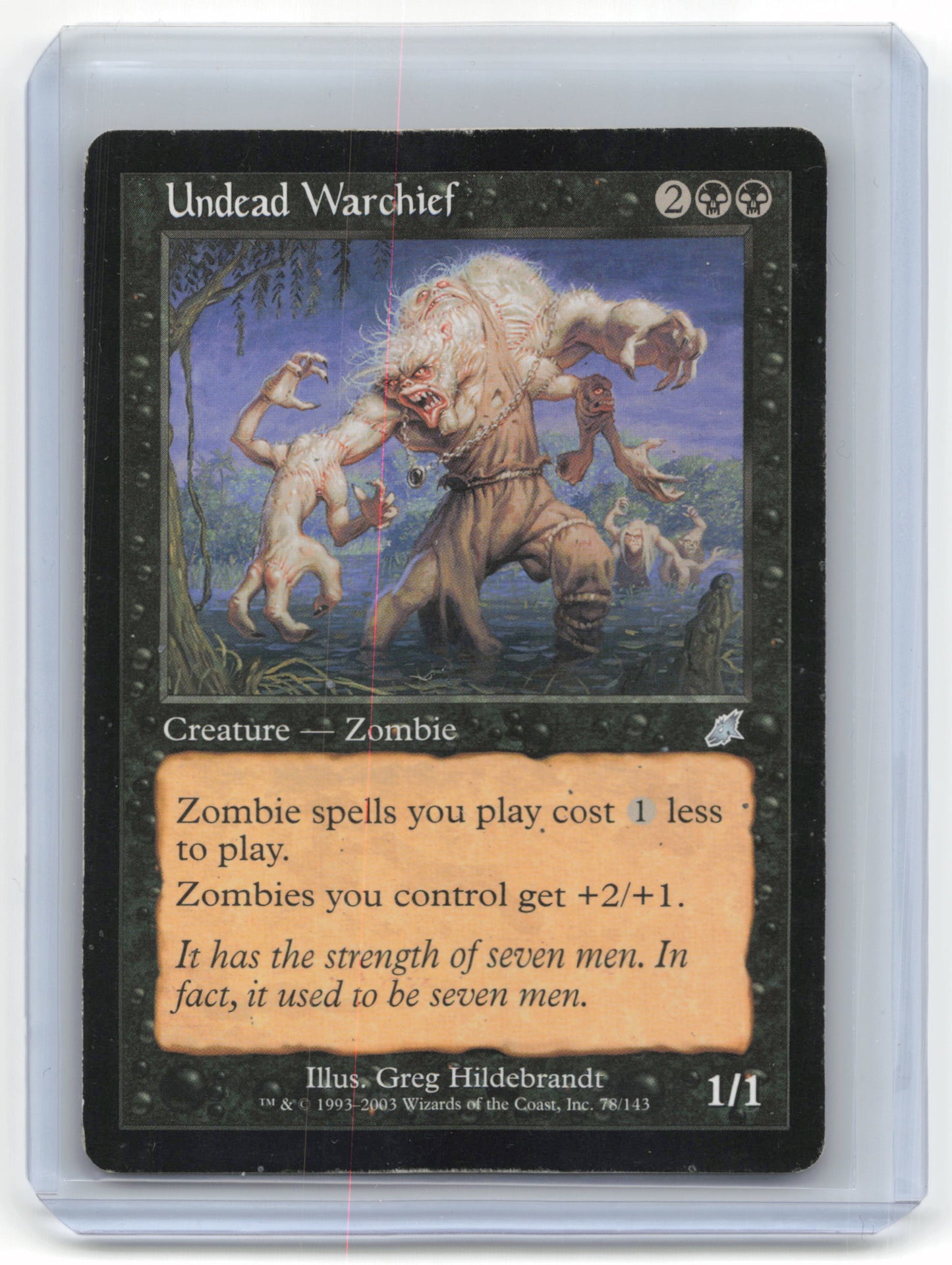 2003 Magic: The Gathering Undead Warchief Scourge #78/143 Heavily Played
