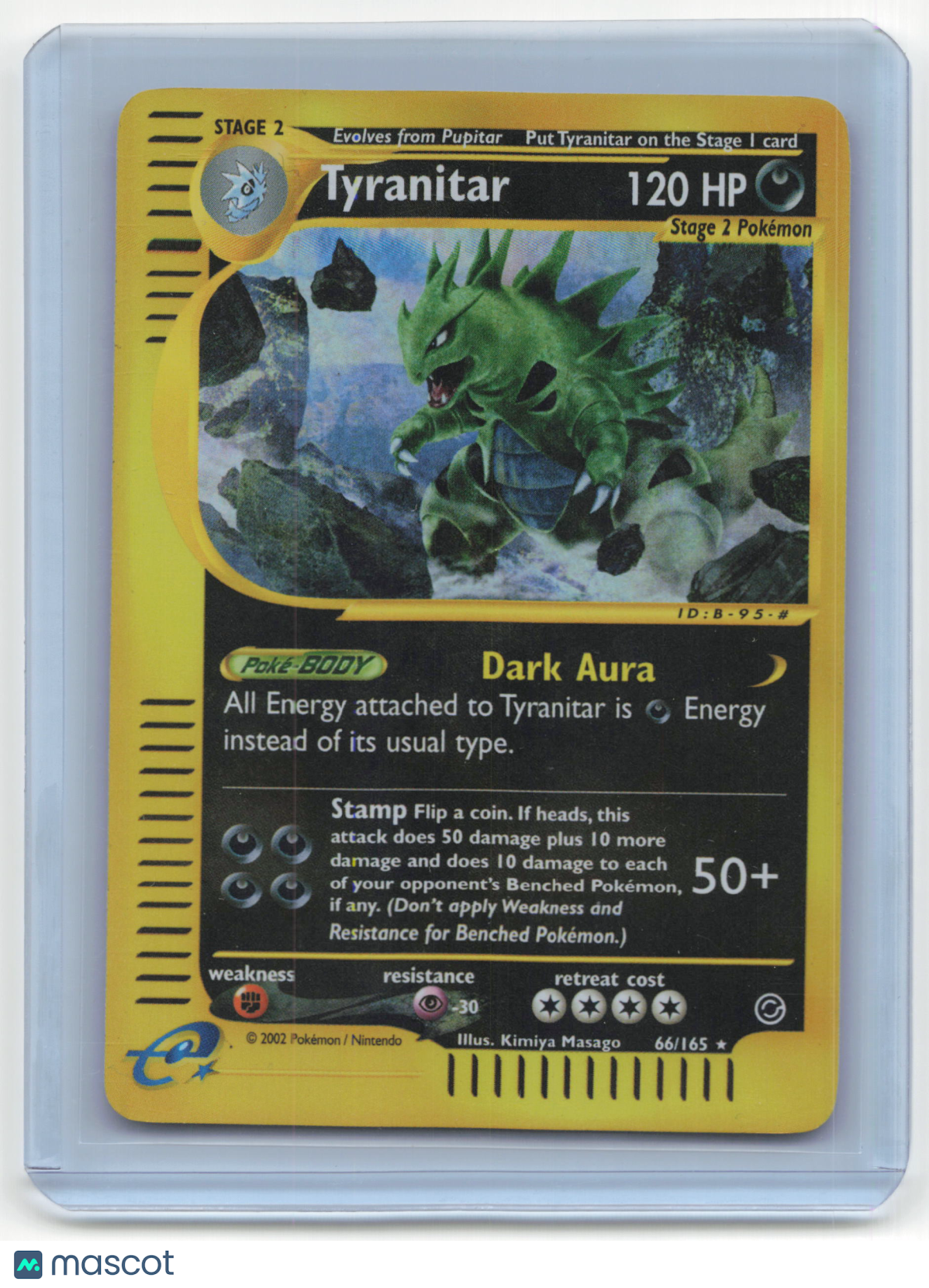 2002 Pokemon Tyranitar Expedition Base Set #66/165 Lightly Played