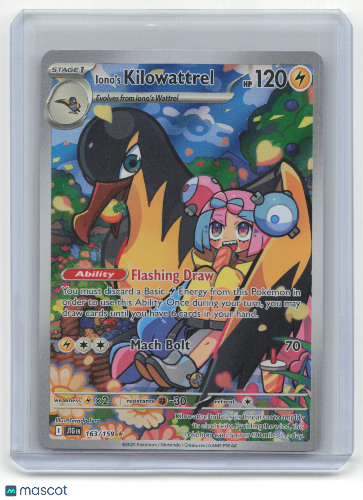 2025 Pokemon Kilowattrel Journey Together #163/159