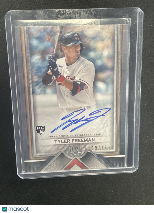 2023 Topps Baseball Tyler Freeman Autograph RC #/299