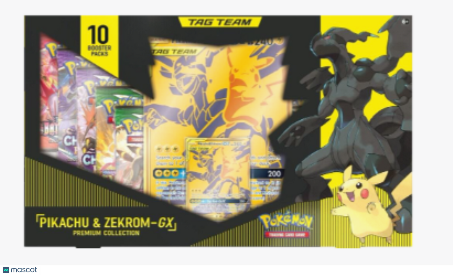 2019 Pokemon Sun & Moon Pikachu & Zekrom GX Premium Collection Box