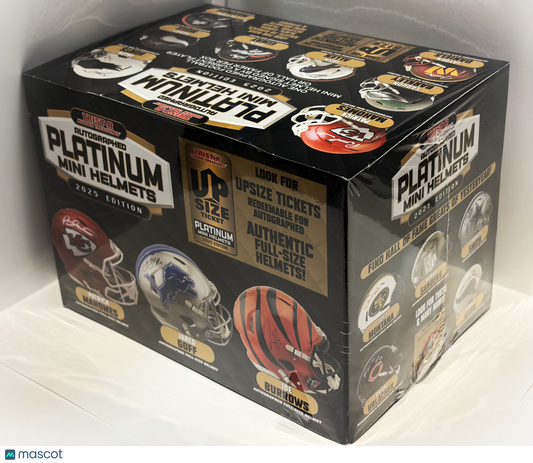 2025 Tristar Hidden Treasures Football Platinum Autographed Mini Helmets
