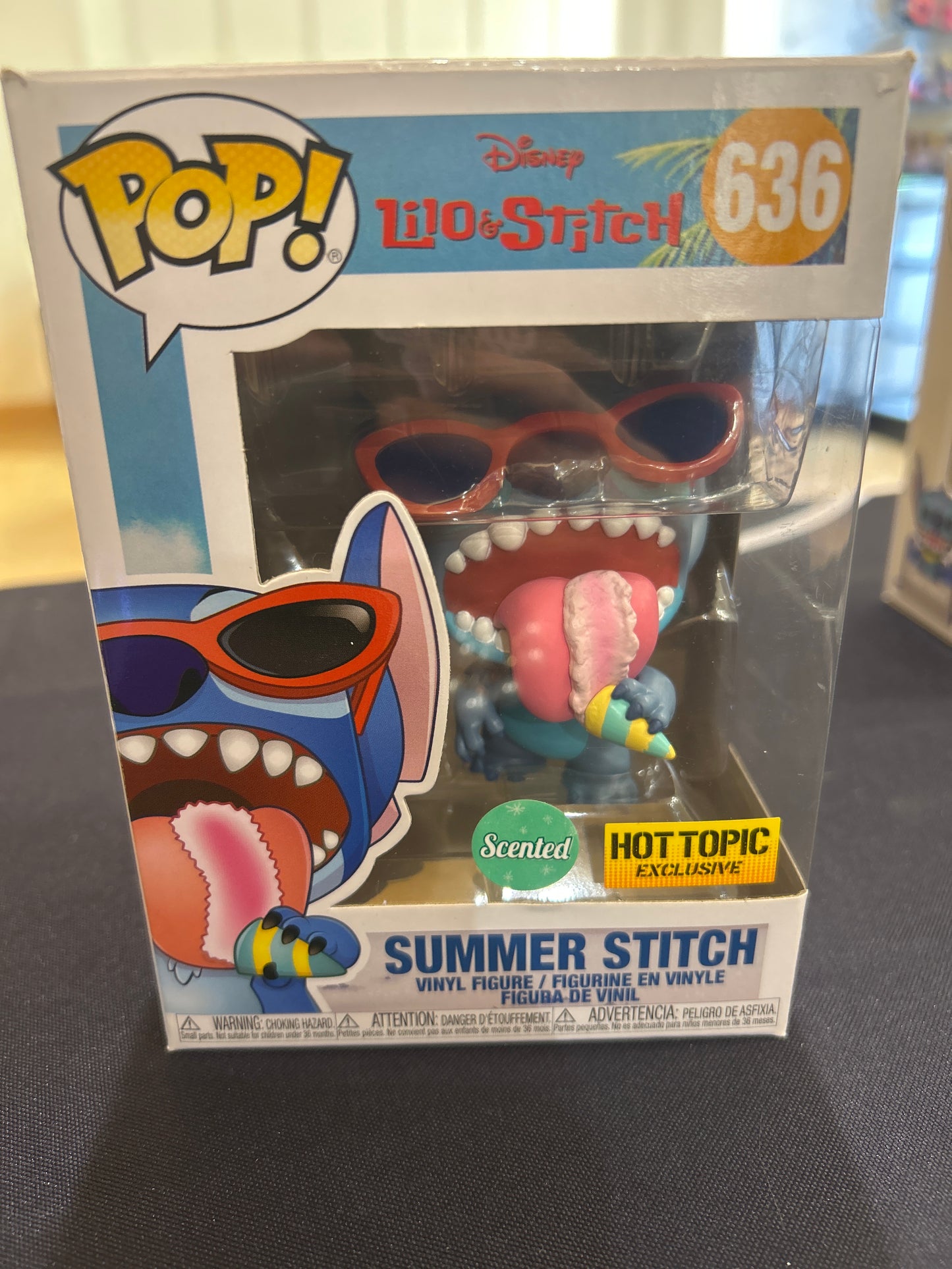 POP! DISNEY LILO & STITCH 636 SCENTED Summer Stitch HOT TOPIC EXCLUSIVE