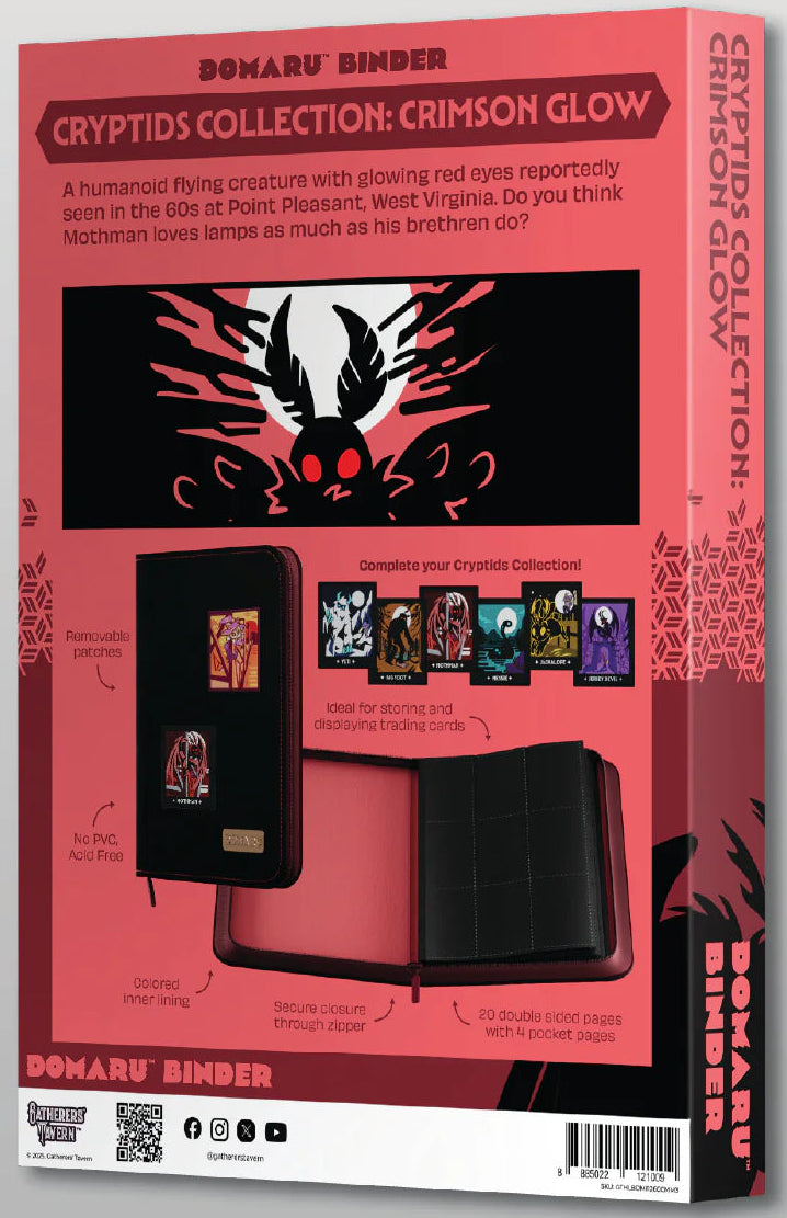 DOMARU Deco Patch Binder Cryptids Collection - Crimson Glow (12-Pocket)