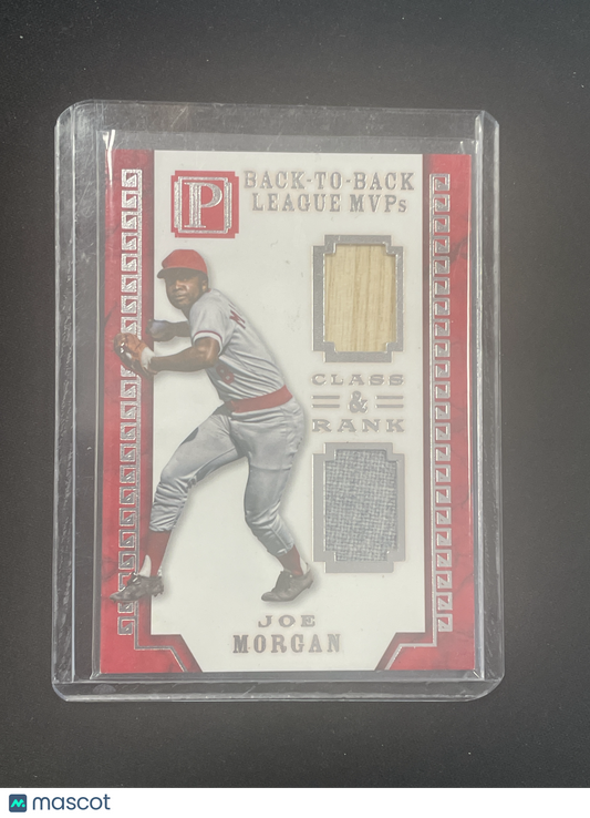 2016 Panini Pantheon Baseball Joe Morgan Relic /99