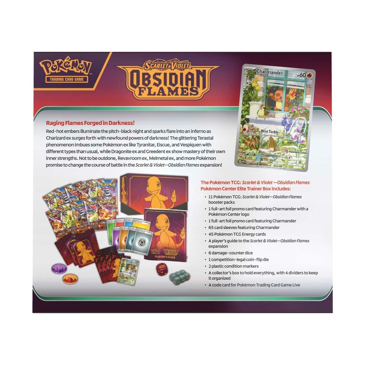 2023 Pokémon TCG: Scarlet & Violet—Obsidian Flames Pokémon Center Elite Trainer Box